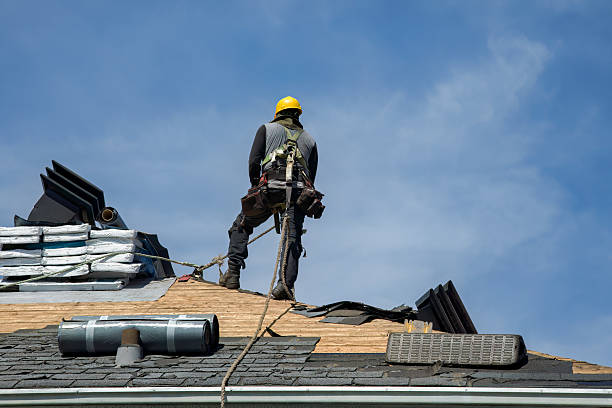 Professional Roof Installation technician working in Lisbon, MD
